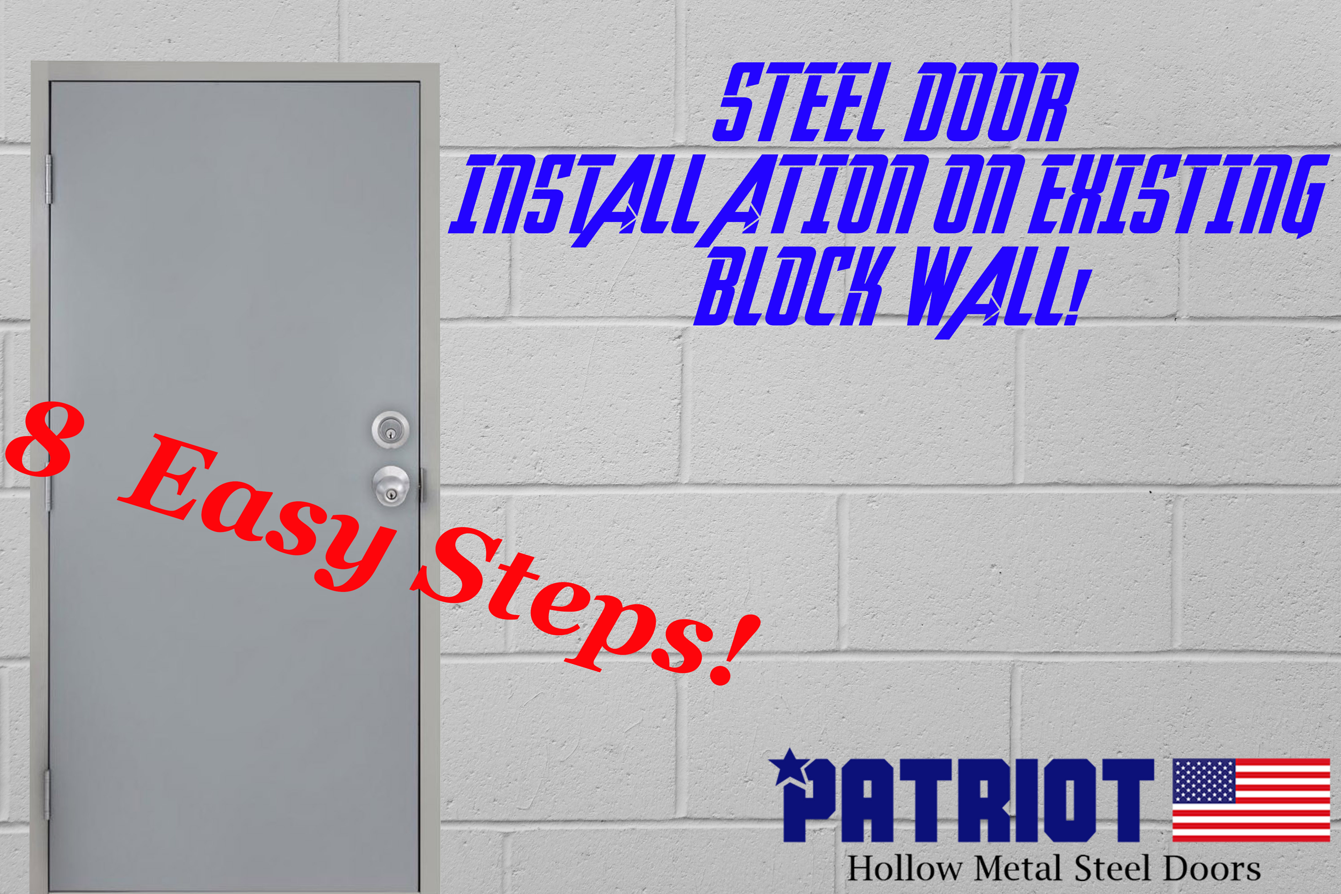 How to drill into store metal door frame